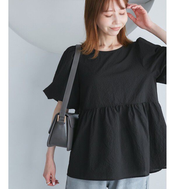 Rope&rsquo;Picnic「バルーンペプラムブラウス」|シャツ・ブラウス|