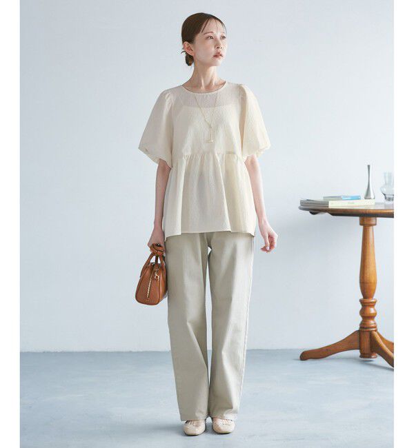 Rope&rsquo;Picnic「バルーンペプラムブラウス」|シャツ・ブラウス|