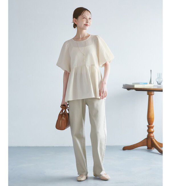 Rope&rsquo;Picnic「バルーンペプラムブラウス」|シャツ・ブラウス|