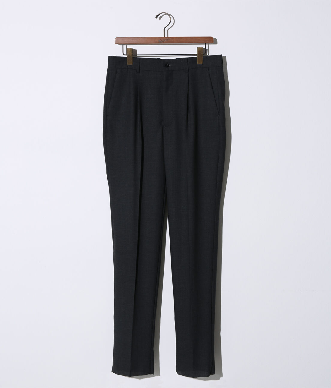 ADAM ET ROPE'「【Scye Clothing】別注 トラウザーズ」|スラックス|チャコール(06)