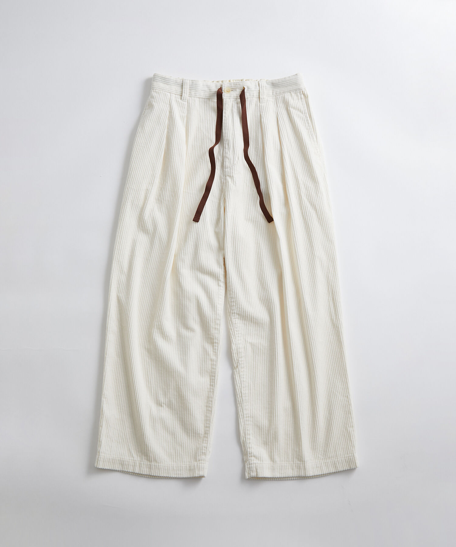 ADAM ET ROPE'「《好評につき数量限定で登場》【WEB限定】2タック ワイドルーズ ドカンパンツ / バギーパンツ /コーデュロ」|その他|オフホワイト(15)