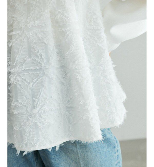 ADAM ET ROPE'「【追加】・【サステナブル】ジャカードビスチェコンビプルオーバー」|Tシャツ・カットソー|