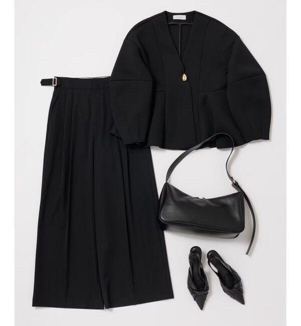 ADAM ET ROPE'「リボンバックストラップパンプス」|パンプス|