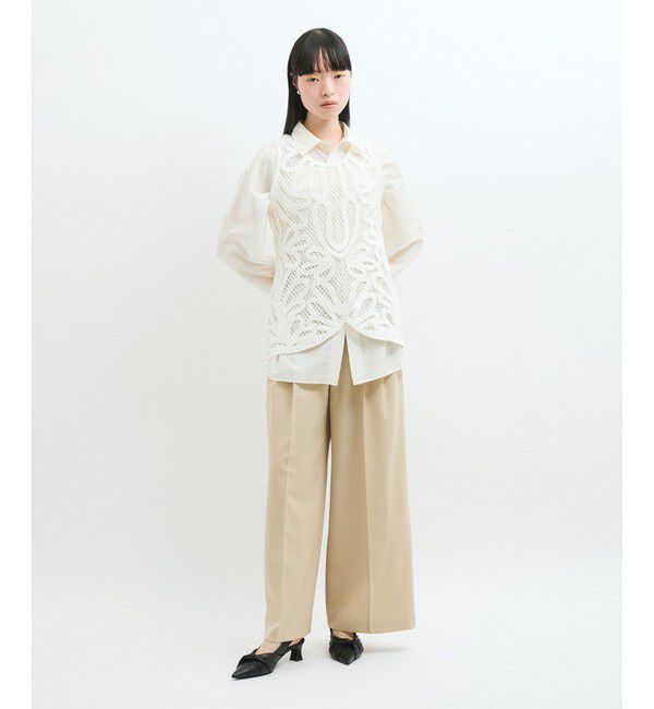 ADAM ET ROPE'「リボンバックストラップパンプス」|パンプス|