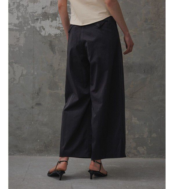 ADAM ET ROPE'「【EMOELLE】バイカラーベルトドレスパンツ」|チノ|