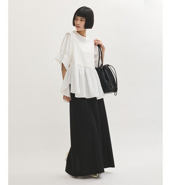 ADAM ET ROPE'「【新色追加】・【サステナブル】バウンスカフスプルオーバー」|Tシャツ・カットソー|