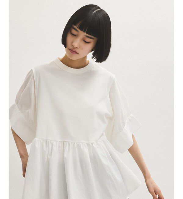 ADAM ET ROPE'「【新色追加】・【サステナブル】バウンスカフスプルオーバー」|Tシャツ・カットソー|