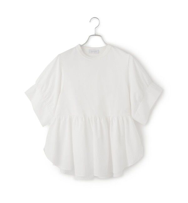 ADAM ET ROPE'「【新色追加】・【サステナブル】バウンスカフスプルオーバー」|Tシャツ・カットソー|