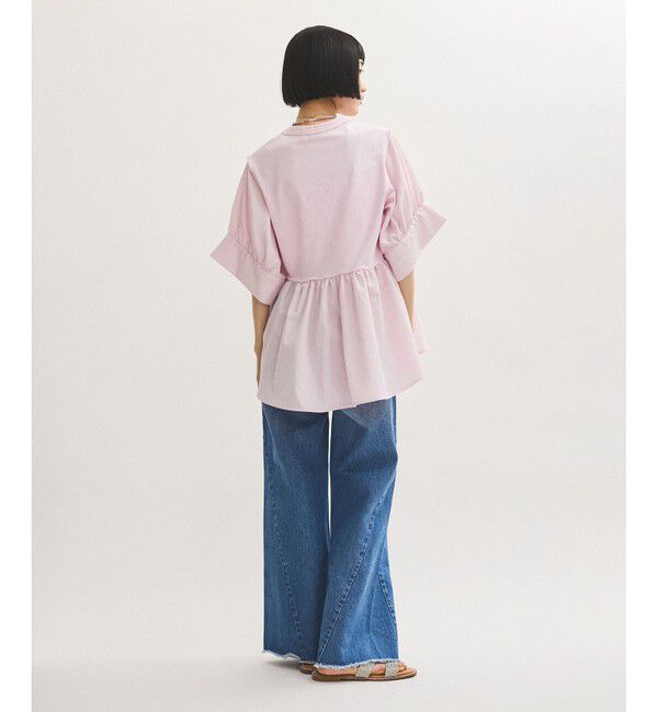 ADAM ET ROPE'「【新色追加】・【サステナブル】バウンスカフスプルオーバー」|Tシャツ・カットソー|