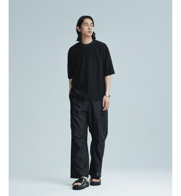 ADAM ET ROPE'「【ACT/アクト】超軽量 ワイド イージー カーゴパンツ / 速乾 / ストレッチ / イージーケア」|カーゴ|