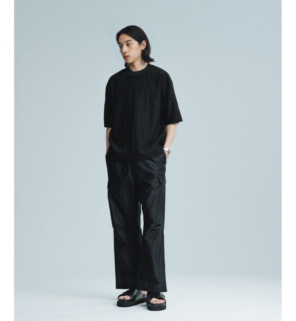 ADAM ET ROPE'「【ACT/アクト】超軽量 ワイド イージー カーゴパンツ / 速乾 / ストレッチ / イージーケア」|カーゴ|