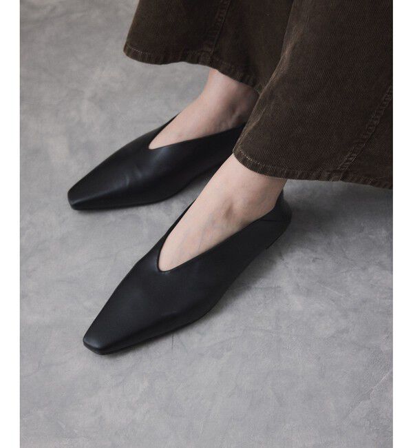 ADAM ET ROPE'「ソフトスクエアフラットシューズ」|パンプス|