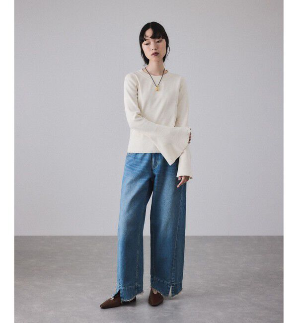 ADAM ET ROPE'「ソフトスクエアフラットシューズ」|パンプス|