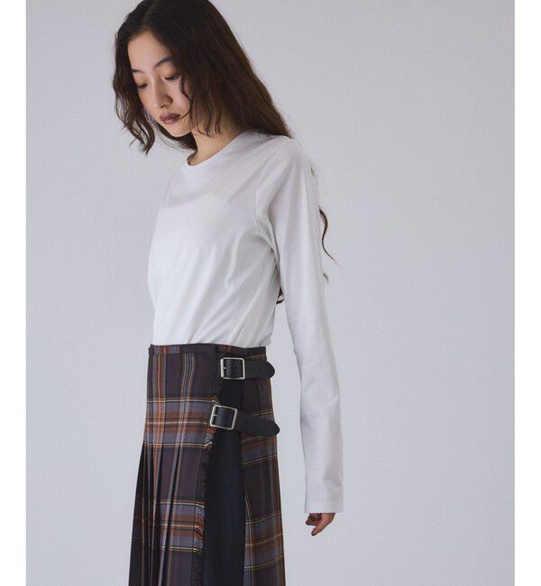 ADAM ET ROPE'「ロングスリーブコットンTシャツ」|Tシャツ・カットソー|