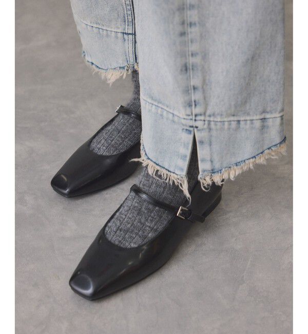 ADAM ET ROPE'「メリージェーンスクエアパンプス」|パンプス|