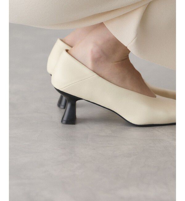 ADAM ET ROPE'「変形ヒール甲深パンプス」|パンプス|