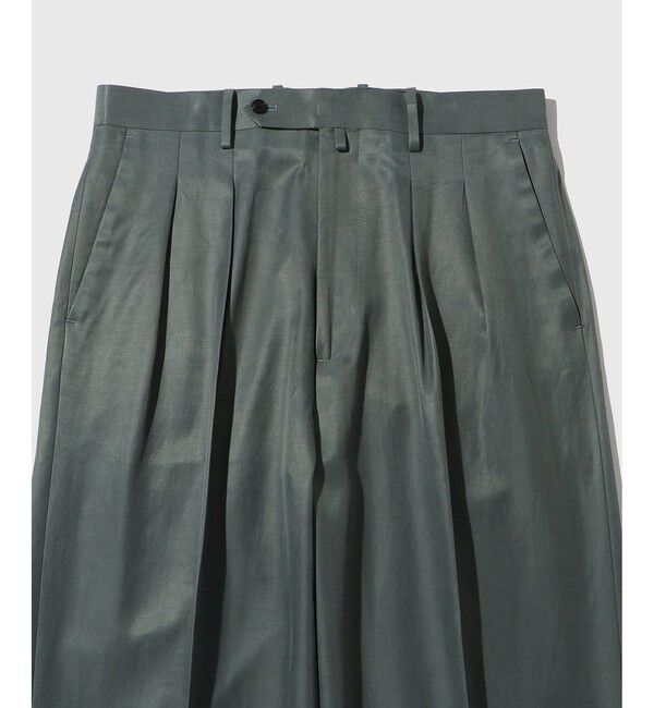 ADAM ET ROPE'「キュプラコットン　ツープリーツスラックス」|スラックス|