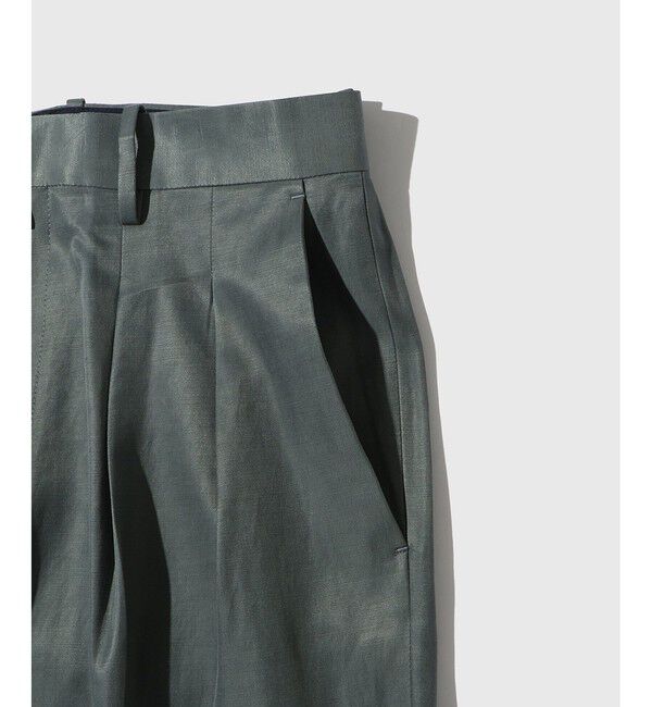 ADAM ET ROPE'「キュプラコットン　ツープリーツスラックス」|スラックス|