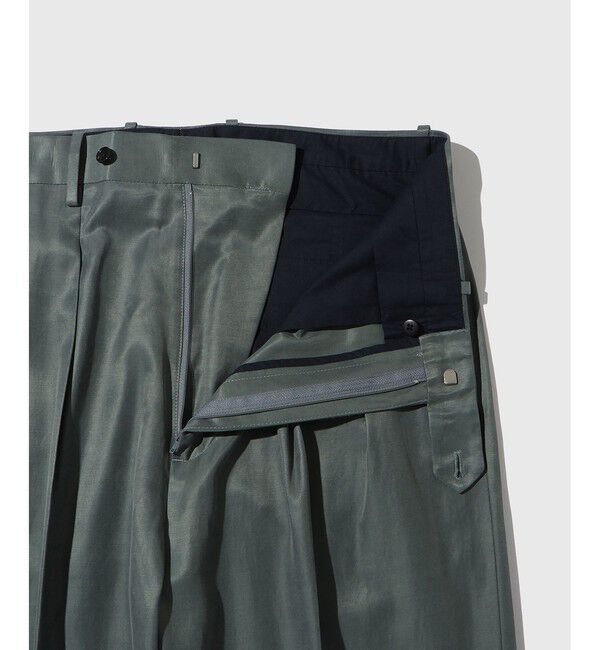 ADAM ET ROPE'「キュプラコットン　ツープリーツスラックス」|スラックス|