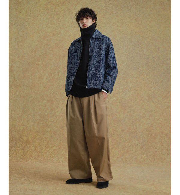 ADAM ET ROPE'「【WEB限定】2タック ワイドルーズ ドカンパンツ / バリエーション バギーパンツ / チノ / ユニセックス」|チノ|