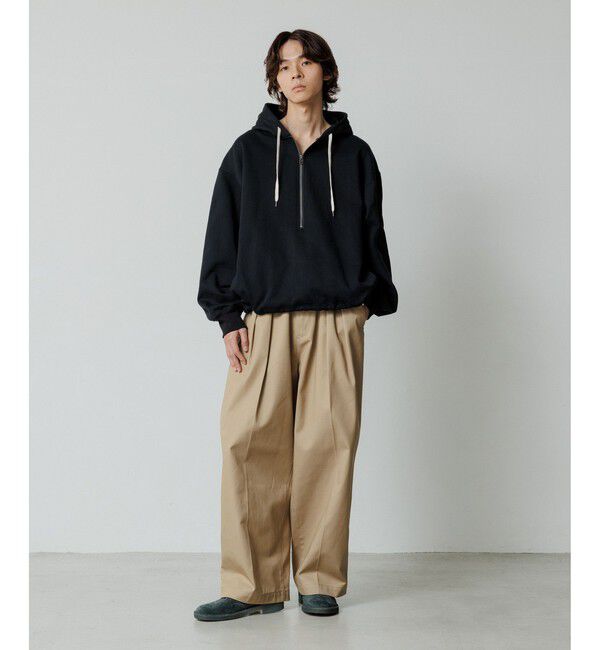 ADAM ET ROPE'「【WEB限定】2タック ワイドルーズ ドカンパンツ / バリエーション バギーパンツ / チノ / ユニセックス」|チノ|