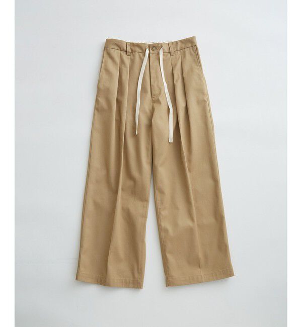 ADAM ET ROPE'「【WEB限定】2タック ワイドルーズ ドカンパンツ / バリエーション バギーパンツ / チノ / ユニセックス」|チノ|