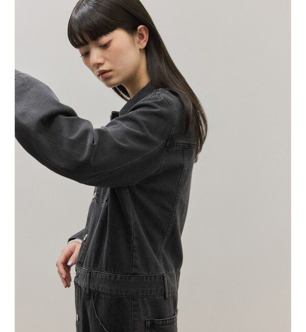 ADAM ET ROPE'「ベンツスリットデニムワンピース」|ワンピース|