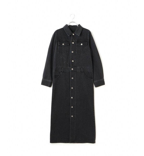 ADAM ET ROPE'「ベンツスリットデニムワンピース」|ワンピース|