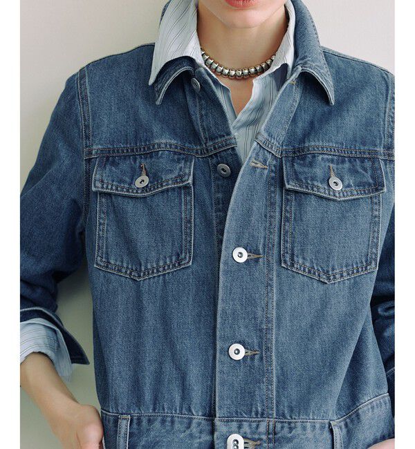 ADAM ET ROPE'「ベンツスリットデニムワンピース」|ワンピース|