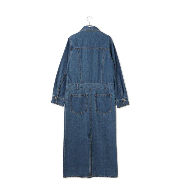 ADAM ET ROPE'「ベンツスリットデニムワンピース」|ワンピース|