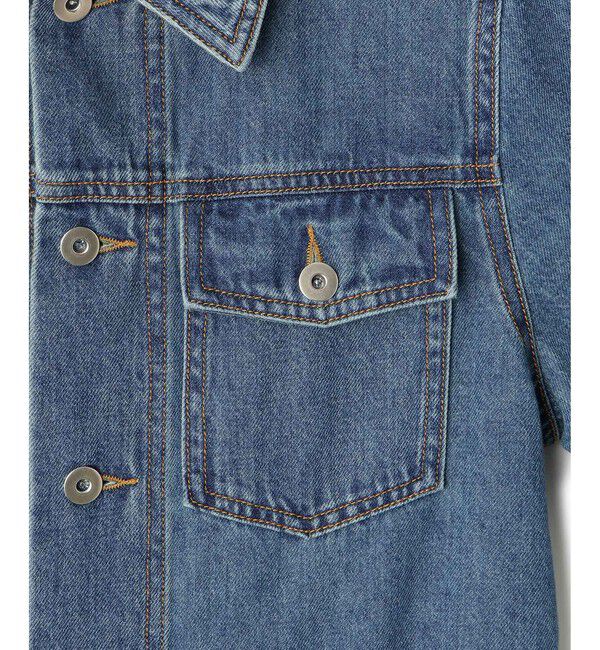 ADAM ET ROPE'「ベンツスリットデニムワンピース」|ワンピース|