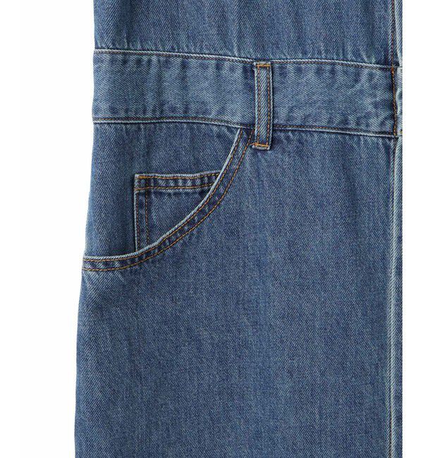 ADAM ET ROPE'「ベンツスリットデニムワンピース」|ワンピース|