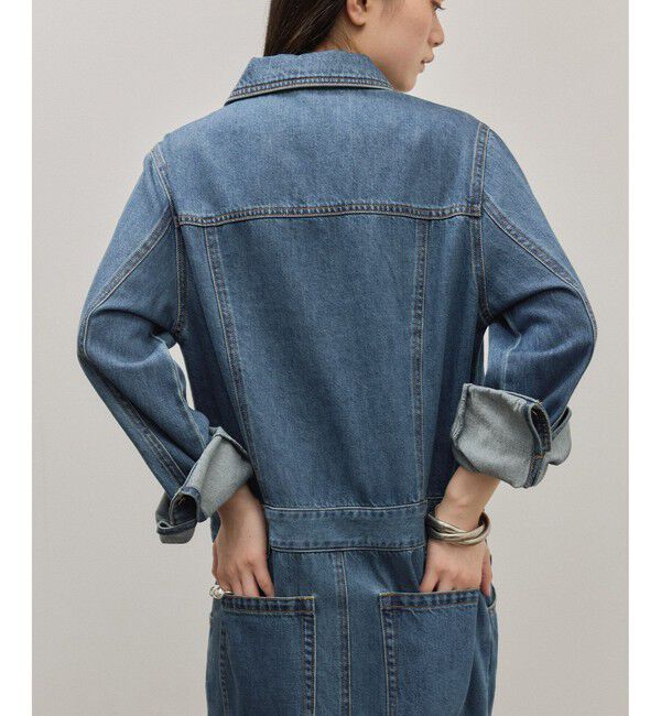 ADAM ET ROPE'「ベンツスリットデニムワンピース」|ワンピース|