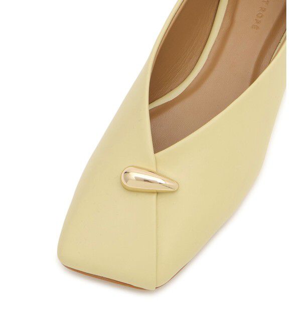 ADAM ET ROPE'「メタルモチーフフラットシューズ」|パンプス|