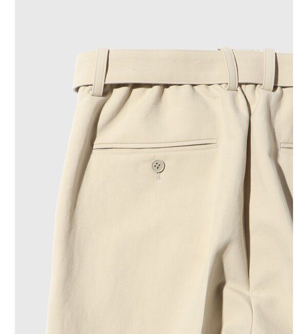 ADAM ET ROPE'「コットンダブルクロス　ベルテッドスラックス」|スラックス|