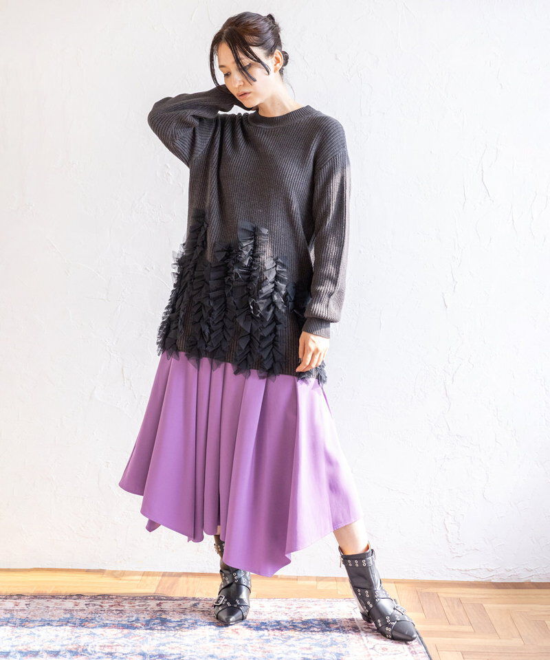  「ハンカチーフヘムスカート」|スカート|