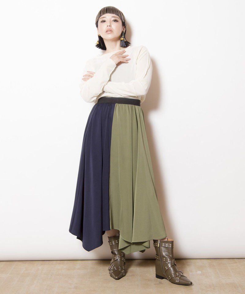  「ハンカチーフヘムスカート」|スカート|