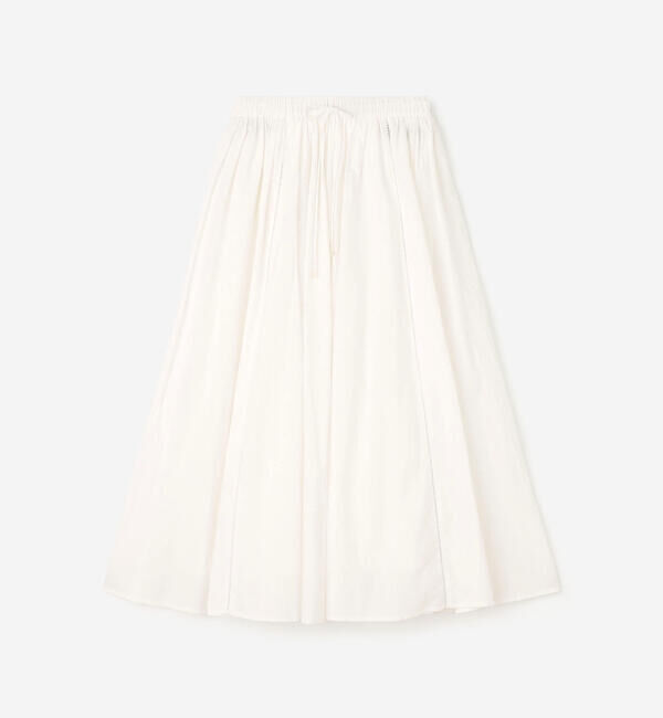  「INDIA INDUSTRY | コットンポプリン ギャザースカート WOMEN」|スカート|