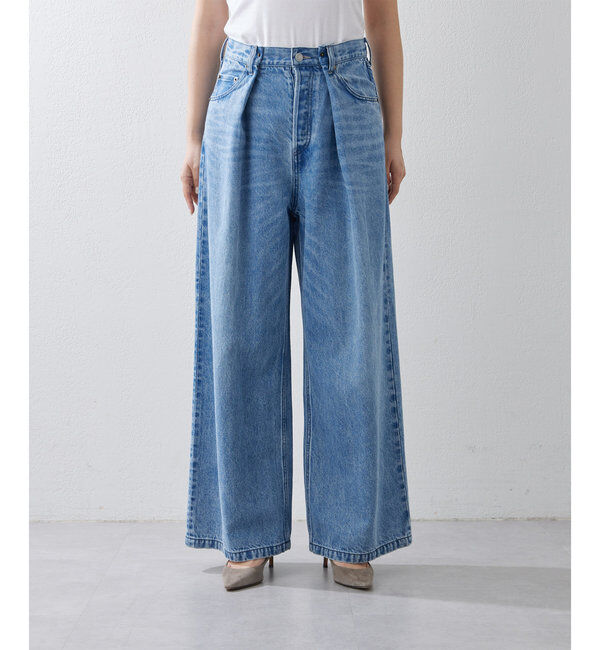  「デニムタックパンツ」|デニム|