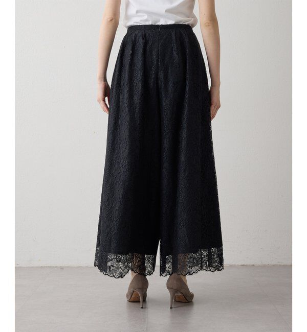 Drawing Numbers「【Drawing Numbers】リネンリバーレースワイドキュロットパンツ」|チノ|