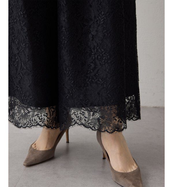 Drawing Numbers「【Drawing Numbers】リネンリバーレースワイドキュロットパンツ」|チノ|