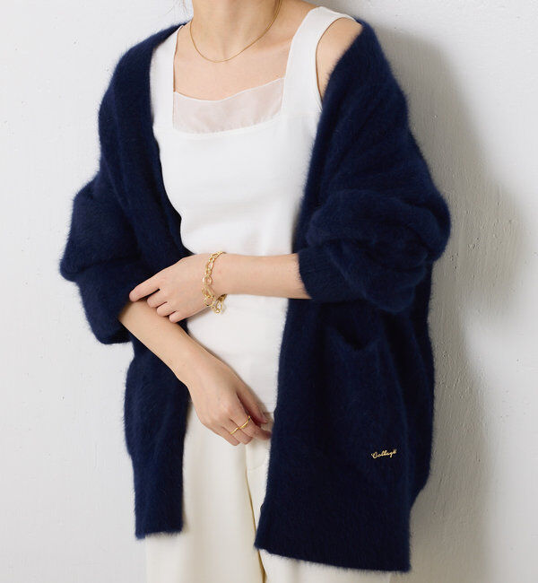  「 シアー切り替えスクエアタンクトップ」|Tシャツ・カットソー|