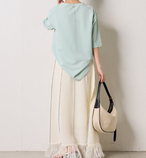  「ハーフスリーブジョーゼット半袖T」|Tシャツ・カットソー|