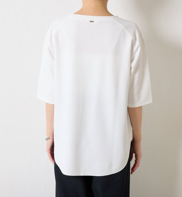  「ハーフスリーブジョーゼット半袖T」|Tシャツ・カットソー|