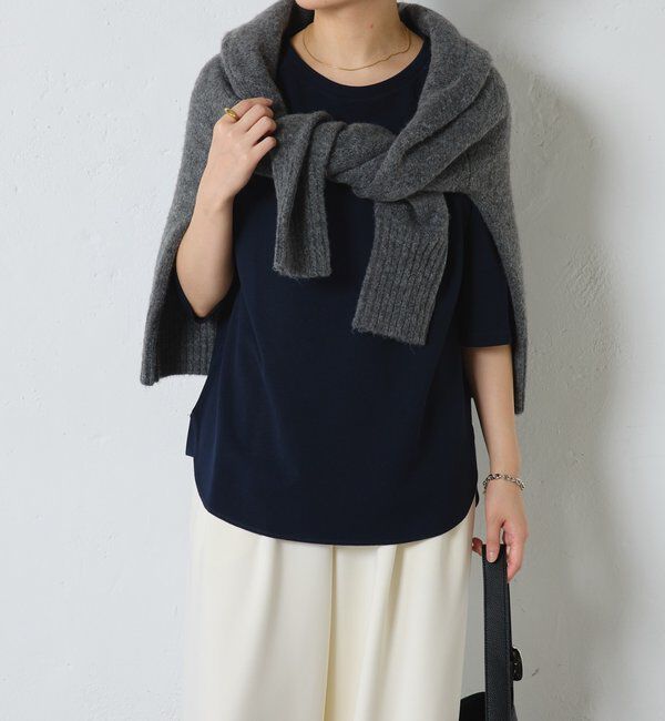  「ハーフスリーブジョーゼット半袖T」|Tシャツ・カットソー|