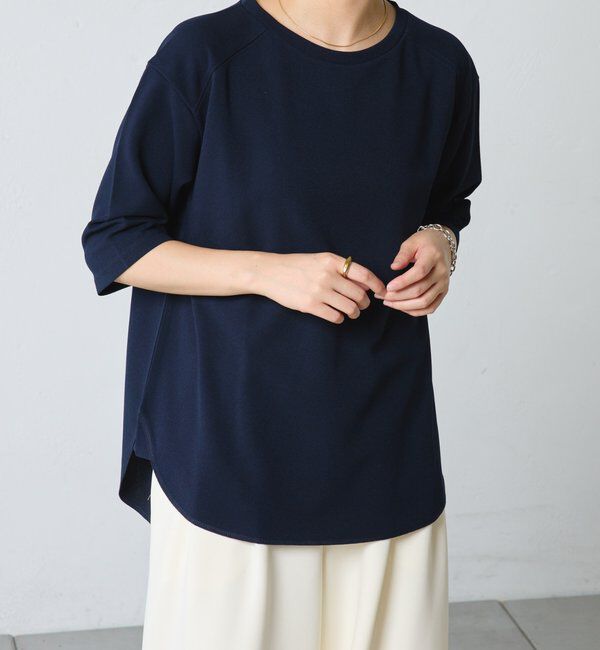  「ハーフスリーブジョーゼット半袖T」|Tシャツ・カットソー|