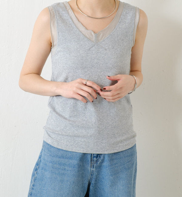  「Vネックタンクトップ」|Tシャツ・カットソー|