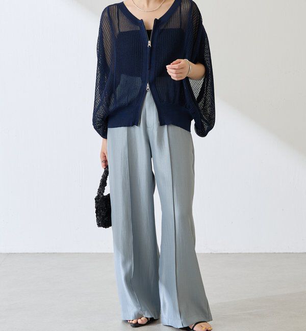  「サテンワイドパンツ」|チノ|