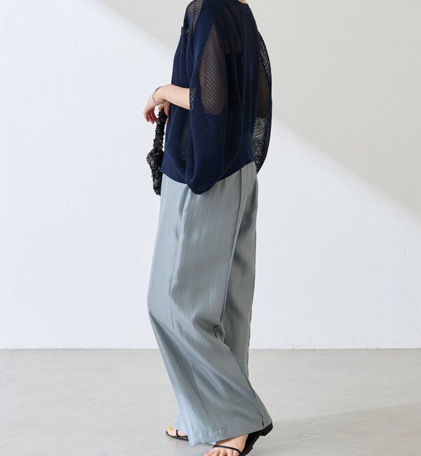  「サテンワイドパンツ」|チノ|