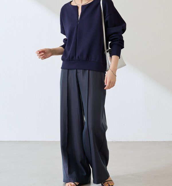  「サテンワイドパンツ」|チノ|